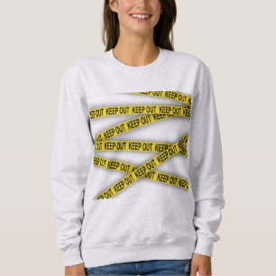 Keep out stay away do not cross police tape 3d sweatshirt
