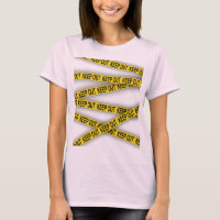 Keep out stay away do not cross police tape 3d
