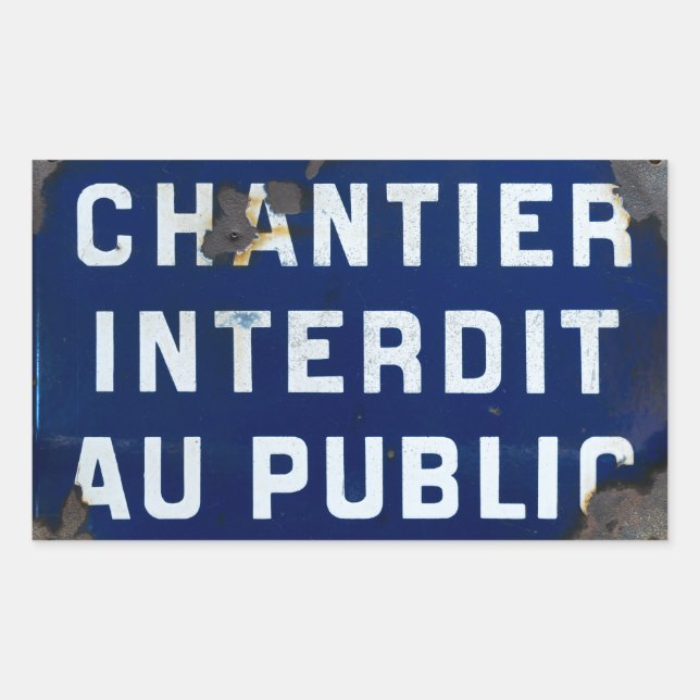 Keep Out! Sticker (Front)