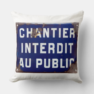 Keep Out! Throw Pillow