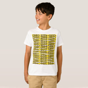 Keep Out! Yellow Tape and Barbed Wire T-Shirt