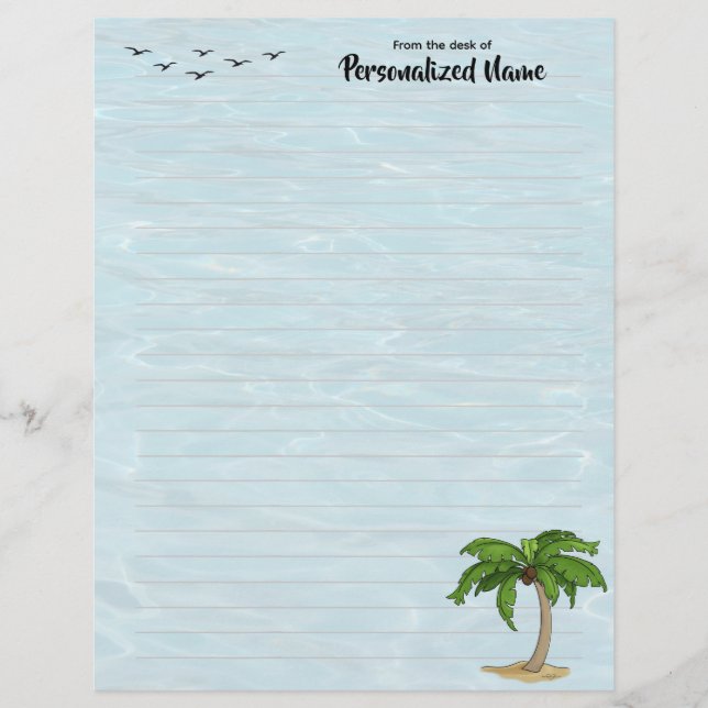 Keep Palm Lined Letterhead (Front)