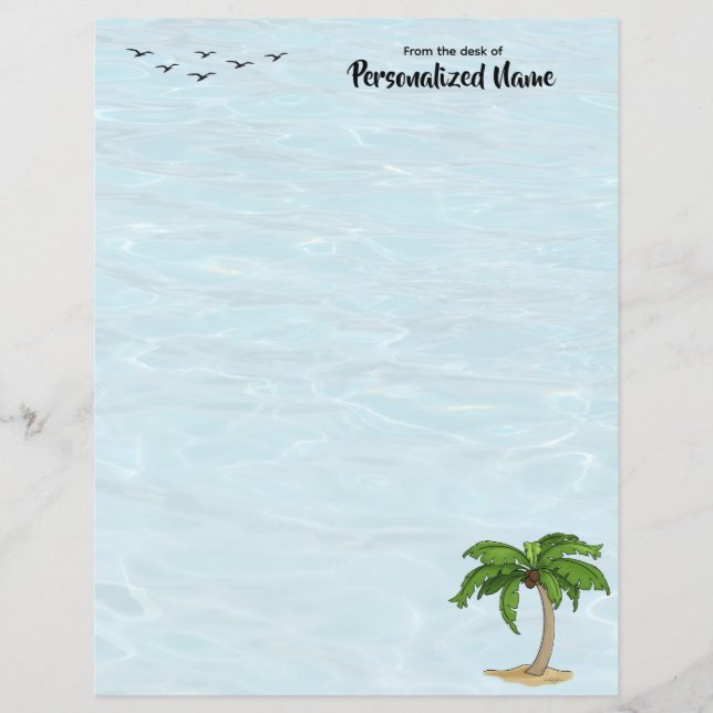 Keep Palm Unlined Paper Sheet (Front)