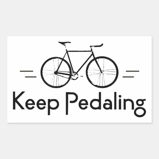 Keep Pedaling Bikes Sticker (Front)