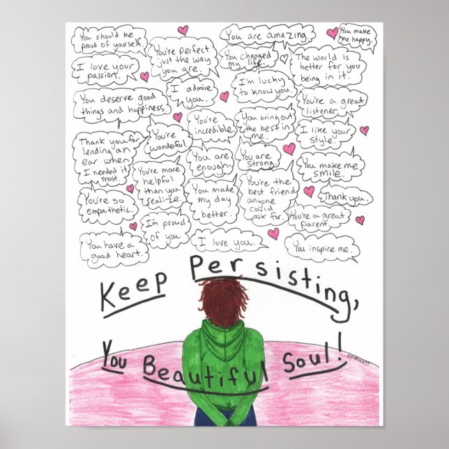 Keep Persisting, 11x14 Poster (Front)