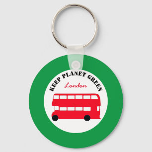 Keep Planet Green/London Transport (Britain) Keychain