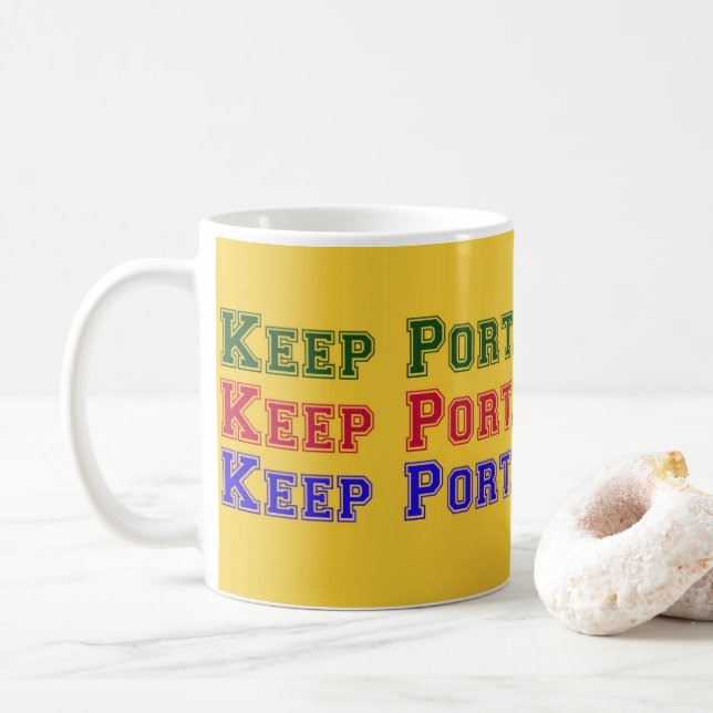 Keep Portland Weird Coffee Mug (With Donut)