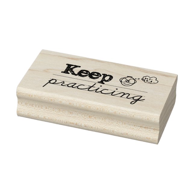Keep Practicing Rubber Stamp for Teachers (UK) (Stamp)