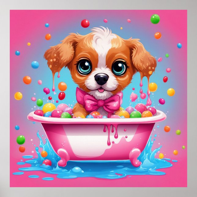 Keep Puppy design  or design your own  Poster (Front)
