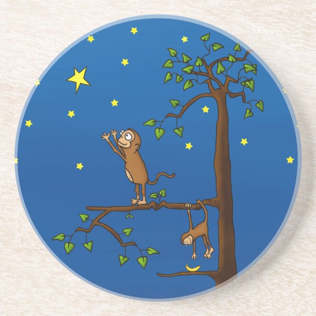 Keep Reaching Monkey Coaster (Front)