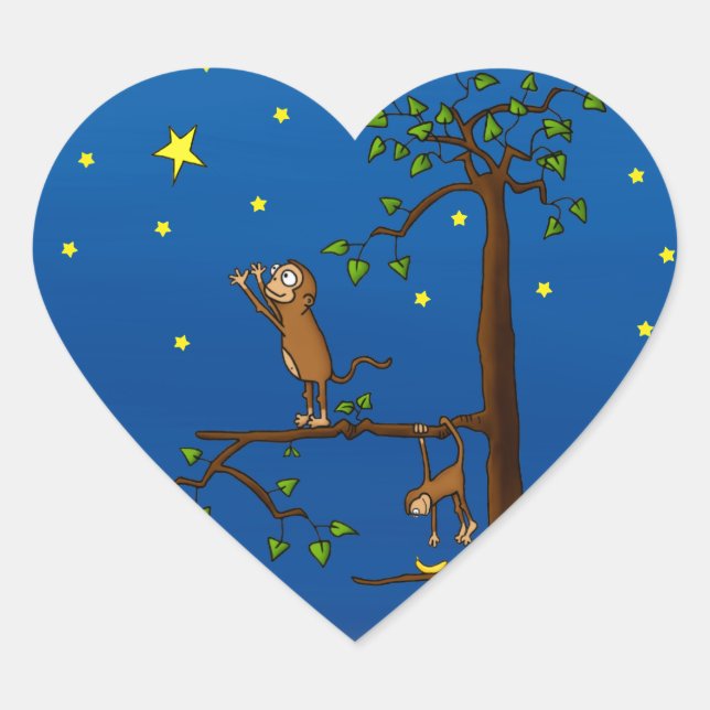 Keep Reaching Monkey Stickers (Front)