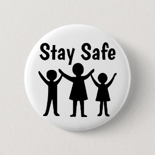 Keep Safe Covid 19 Pandemic Caregiver 2 Inch Round Button