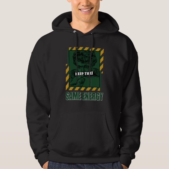 Keep Same Energy JD 1 Mid Sonics Noble Green Polle Hoodie (Front)