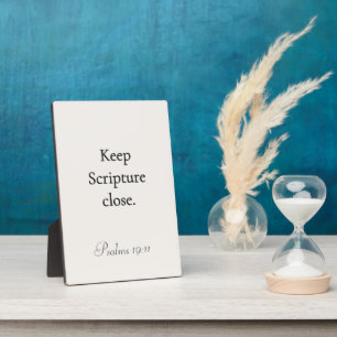Keep Scripture Close — Faith‑Friendly Plaque