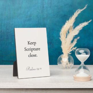 Keep Scripture Close — Faith‑Friendly Plaque