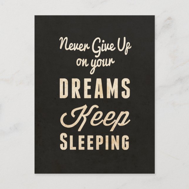 Keep Sleeping Postcard (Front)