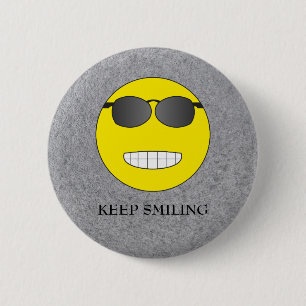 Keep Smiling 2 Inch Round Button