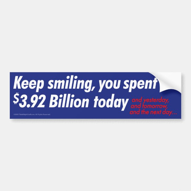 Keep Smiling Bumper Sticker (Front)