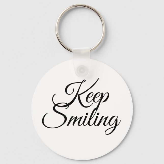 Keep smiling keychain (Front)