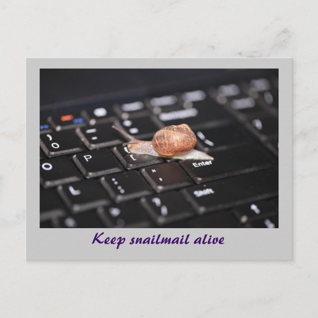 Keep Snailmail alive Postcard (Front)