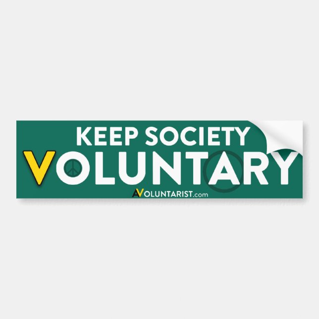 Keep Society Voluntary Bumper Sticker (Front)