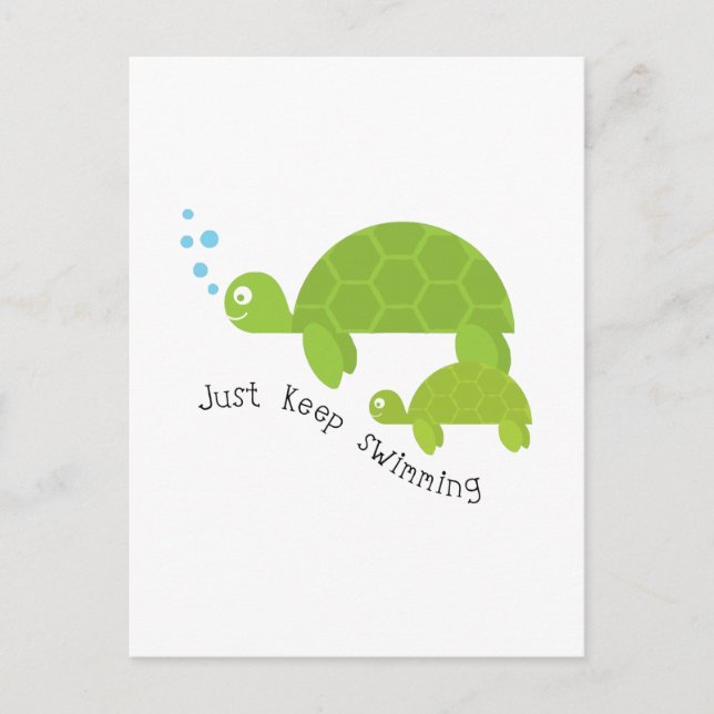 Keep Swimming Postcard (Front)