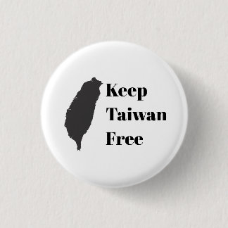 Keep Taiwan Free 1 Inch Round Button