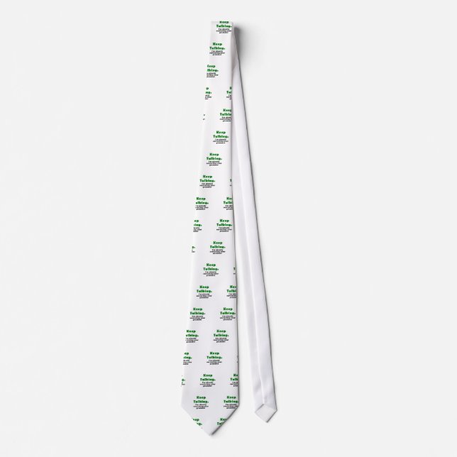 Keep Talking I'm Silently Correcting your Grammar Tie (Front)