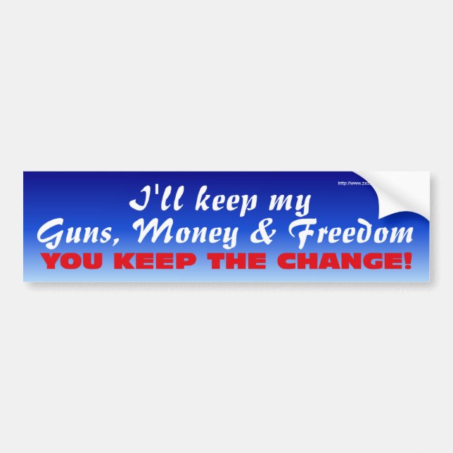 Keep the Change-Bumper Bumper Sticker (Front)