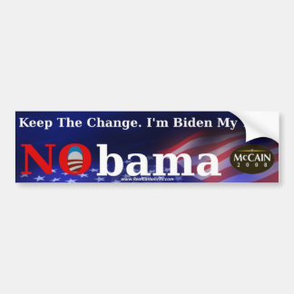 "Keep the Change" Bumper Sticker