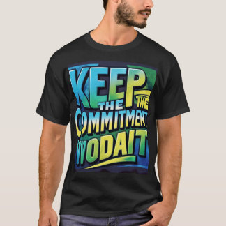Keep the Commitment T-Shirt Design (Zazzle)