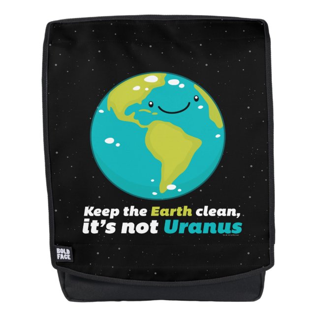 Keep The Earth Clean Backpack (Front)