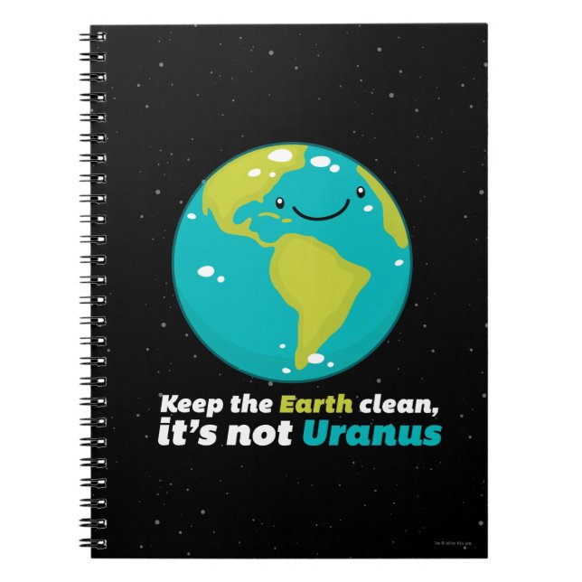 Keep The Earth Clean Notebook (Front)
