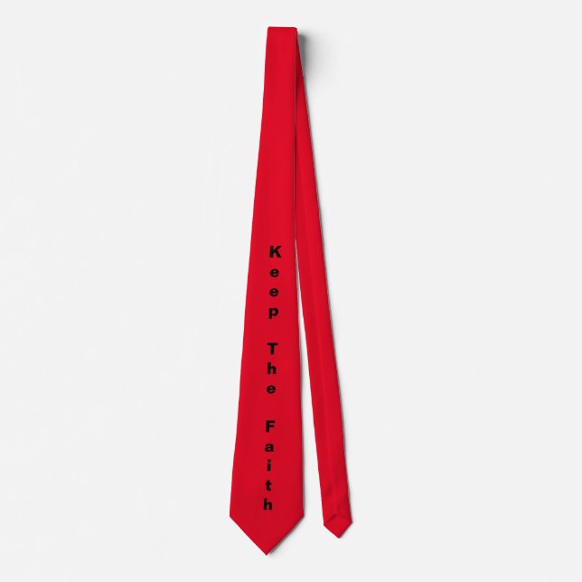 Keep The Faith Neck Tie (Black/Red) (Front)