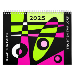 Keep The Faith - Trust In The LORD (Pink Green) Calendar