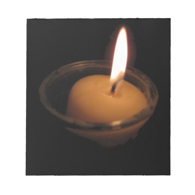Keep the Flame Burning Candle Notepad (Front)