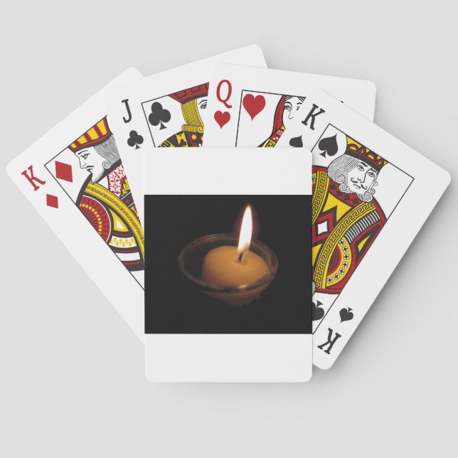 Keep the Flame Burning Candle Playing Cards (Back)