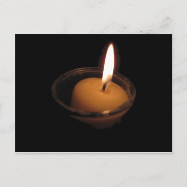 Keep the Flame Burning Candle Postcard (Front)