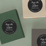 Keep The Love Burning Wedding Candle Favours Classic Round Sticker<br><div class="desc">Keep The Love Burning Wedding Candle Favours Stickers</div>