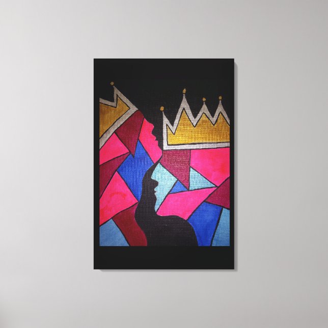 Keep the Queen Safe Canvas Print (Front)