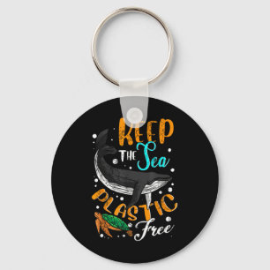 Keep The Sea Plastic Free Environment Environmenta Keychain
