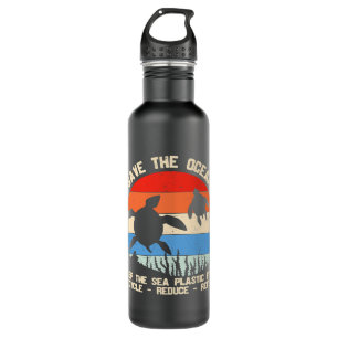 Keep The Sea Plastic Free Recycle Save The Ocean S 710 Ml Water Bottle