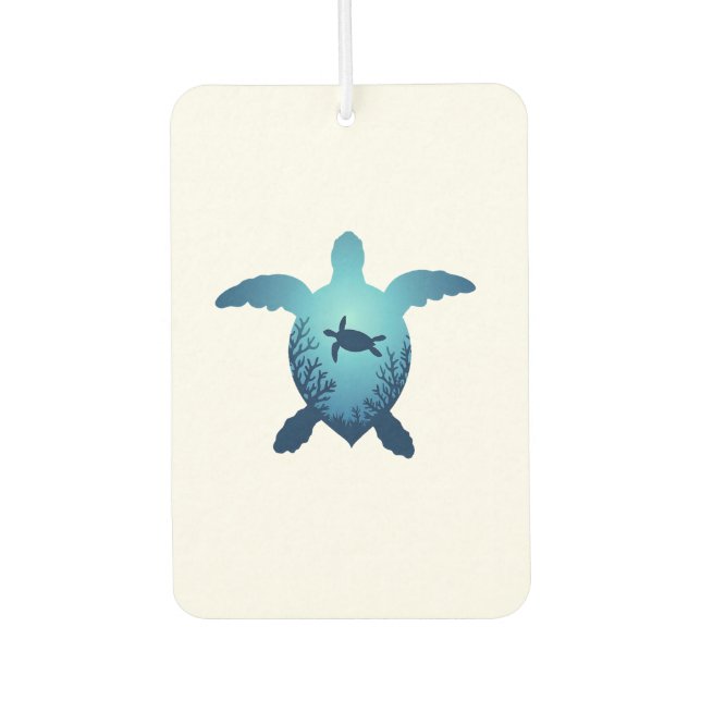 Keep The Sea Plastic Free Save The Sea Turtles T-S Air Freshener (Front)