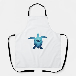 Keep The Sea Plastic Free Save The Sea Turtles T-S Apron