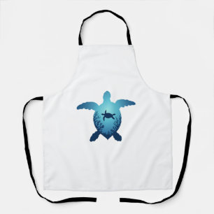 Keep The Sea Plastic Free Save The Sea Turtles T-S Apron