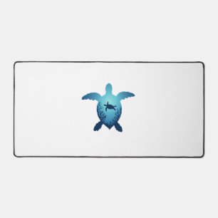 Keep The Sea Plastic Free Save The Sea Turtles T-S Desk Mat