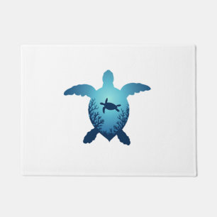 Keep The Sea Plastic Free Save The Sea Turtles T-S Doormat