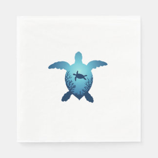 Keep The Sea Plastic Free Save The Sea Turtles T-S Napkin