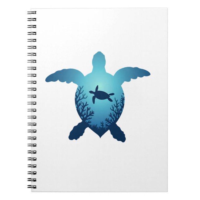 Keep The Sea Plastic Free Save The Sea Turtles T-S Notebook (Front)