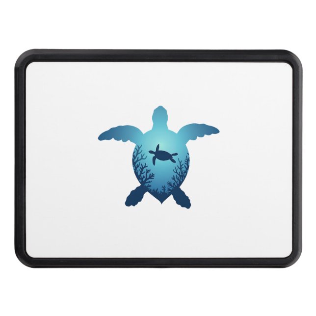 Keep The Sea Plastic Free Save The Sea Turtles T-S Trailer Hitch Cover (Front)